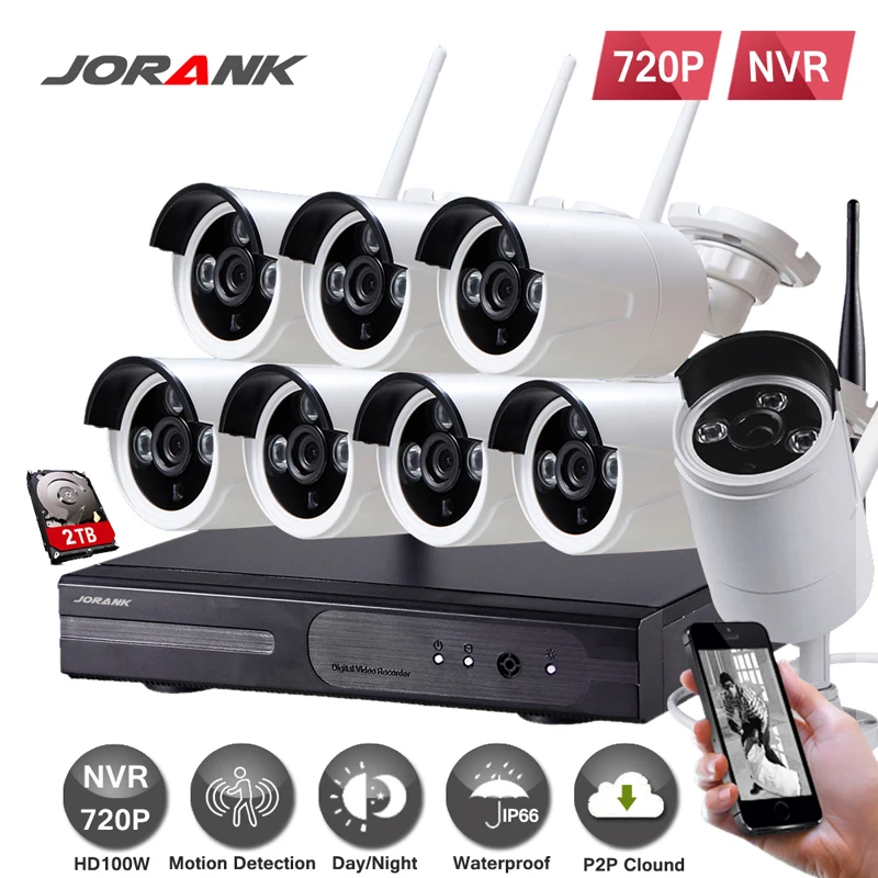 8CH WIFI NVR KIT 720P JORANK