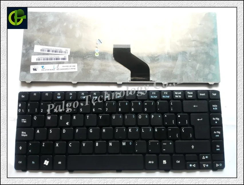 Испанская клавиатура для Acer Aspire 4743G 4349 4352 4560 4560G 4750 4750G 4750Z 4739 4752 4752G 4752Z 4752ZG черная