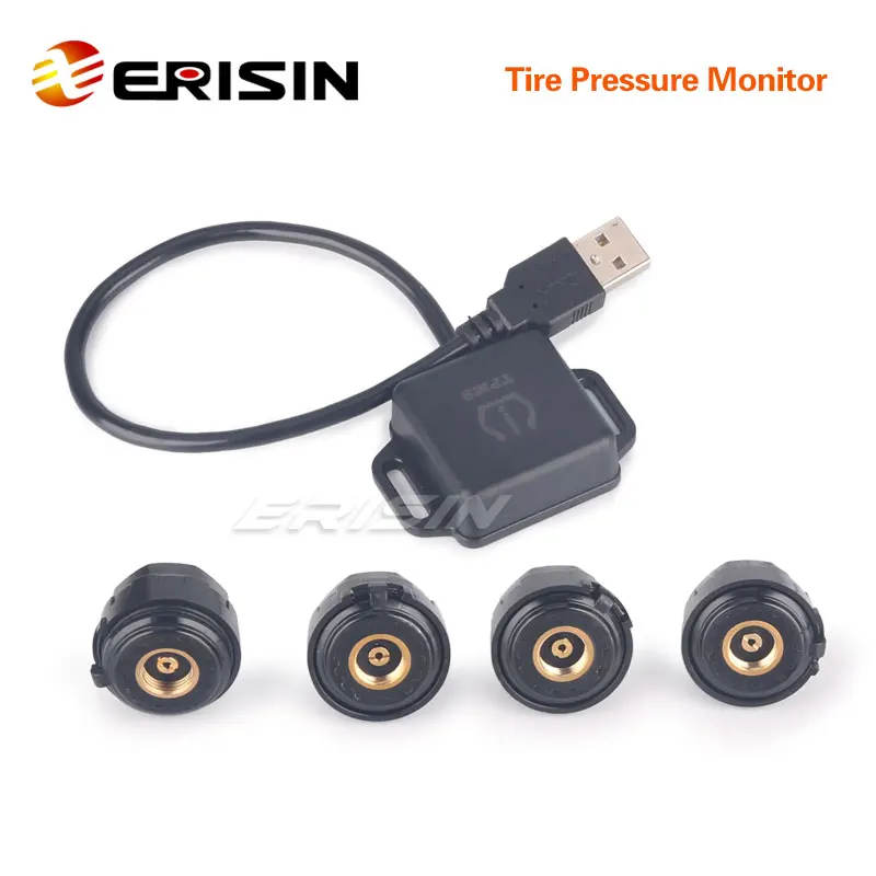 Erisin ES341 USB TPMS модуль контроля давления в шинах|Датчик шинах| |