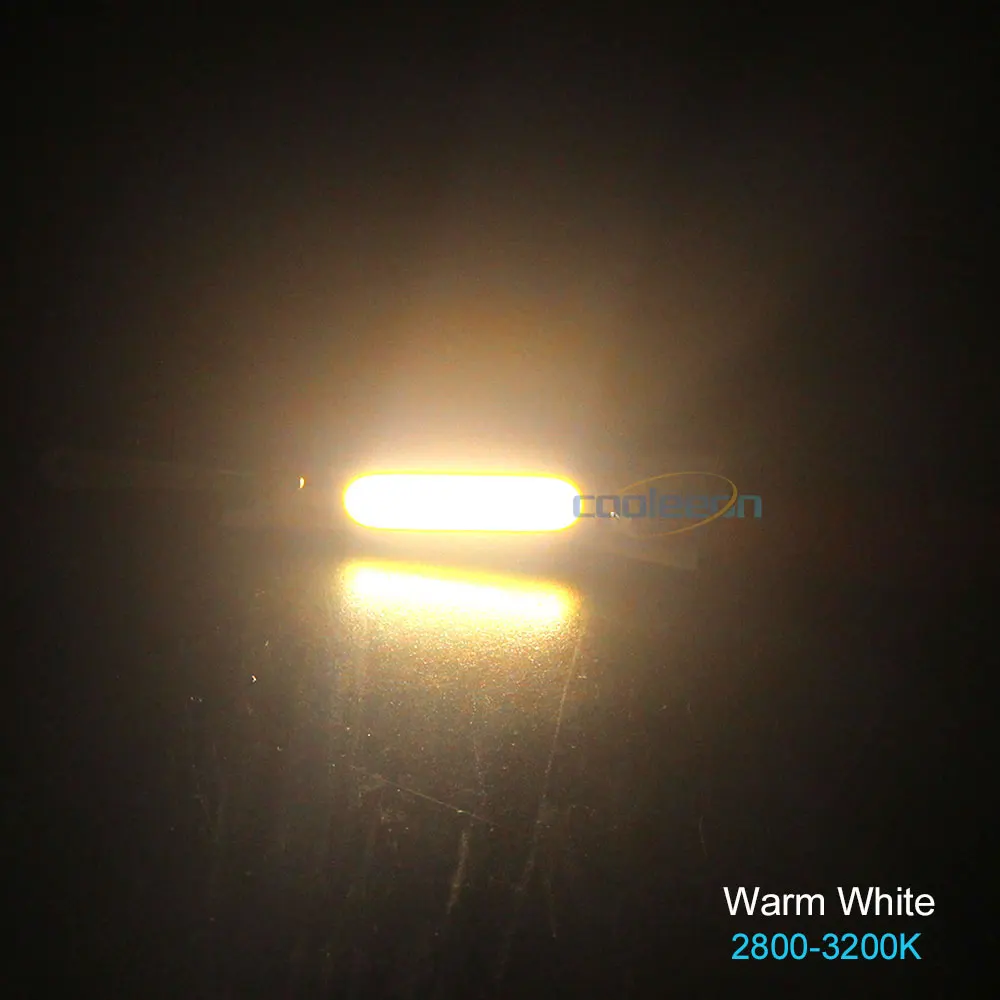 COOLEEON 50*7 мм 9 в 5 Вт COB светодиодный ленточный светильник источник для настенной лампы Настольная Рабочая лампа 50 мм COB чип теплый натуральный холодный белый светодиодный светильник - Испускаемый цвет: Warm White  3000K