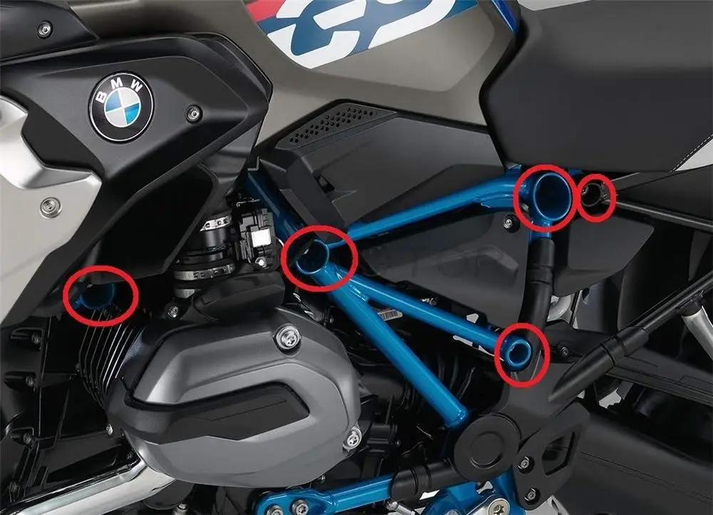Motorcycle-CNC-Aluminum-Frame-Hole-Plug-Cap-Cover-Set-for-2014-2017-BMW-R1200GS-R1200RT-R