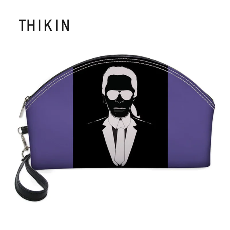 THIKIN Fashion Vogue Karl Lagerfelds Cosmetic Bag 3D Printing Women Travel Make Up Toiletry Bags Makeup Handbag Organizer Case THIKIN Fashion Vogue Karl Lagerfelds Cosmetic Bag 3D Printing Women Travel Make Up Toiletry Bags Makeup Handbag Organizer Case