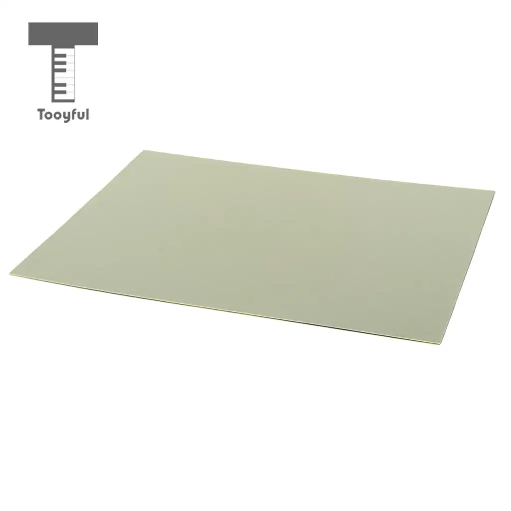 Tooyful Exquisite Plastic 3-Ply Guitars Bass Pickguard Blank Material Sheet Unfinished Scratch Plate 