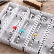 304 соломка из нержавеющей стали ложка Yerba мате чай Bombilla Тыква многоразовые Bombilla питьевой соломы фильтр ложка W8066