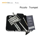 Bach Bb Piccolo Trumpet B Flat Silvering Plated Exquisite Durable Trompeta Stainless Steel with Durable Mouthpiece Gloves Box
