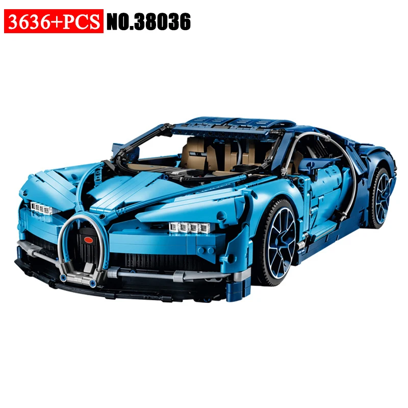 38036 Technic series The Chiron sports car Model Building Blocks set Toys for children classic car-styling Compatible 42083 