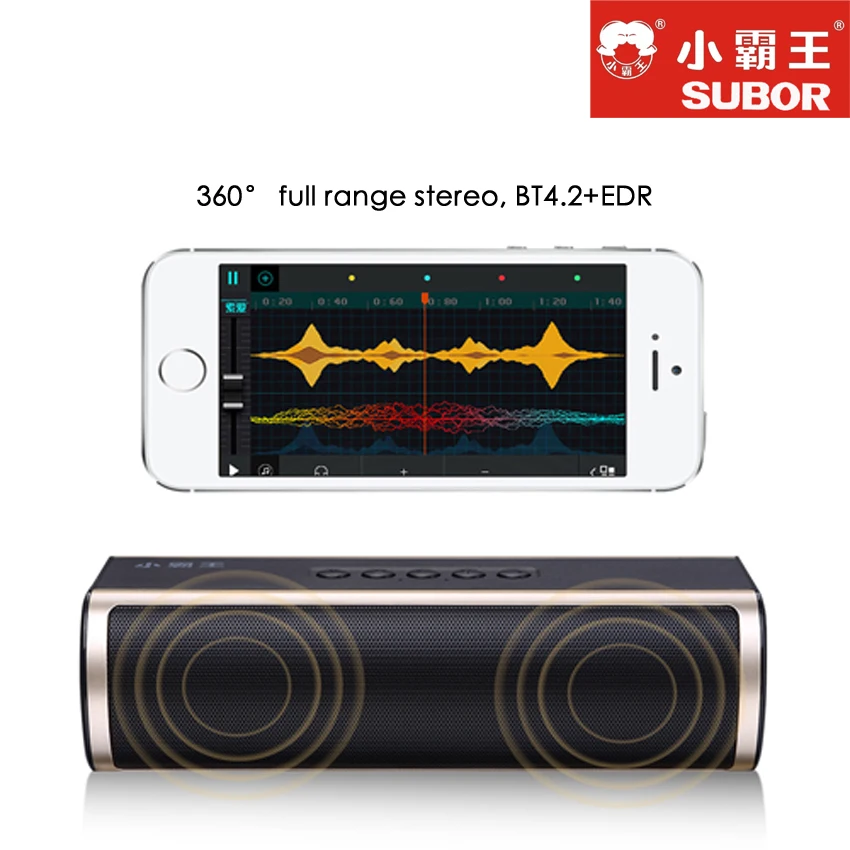 Subor D58 2018 Новый Беспроводной Bluetooth Динамик Портативный TF Аудио коробка стерео