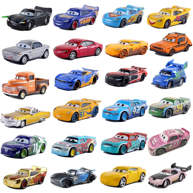 

New Disney Pixar Sedan 3 Lightning McQueen Jackson 1:55 die cast metal alloy model toy car 3 children birthday Christmas gift