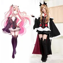 Anime japonés Serafín de Finales Krul Tepes Cosplay Traje de Vampiro Gótico Lolita Vestido de Halloween para Las Mujeres Un Tamaño