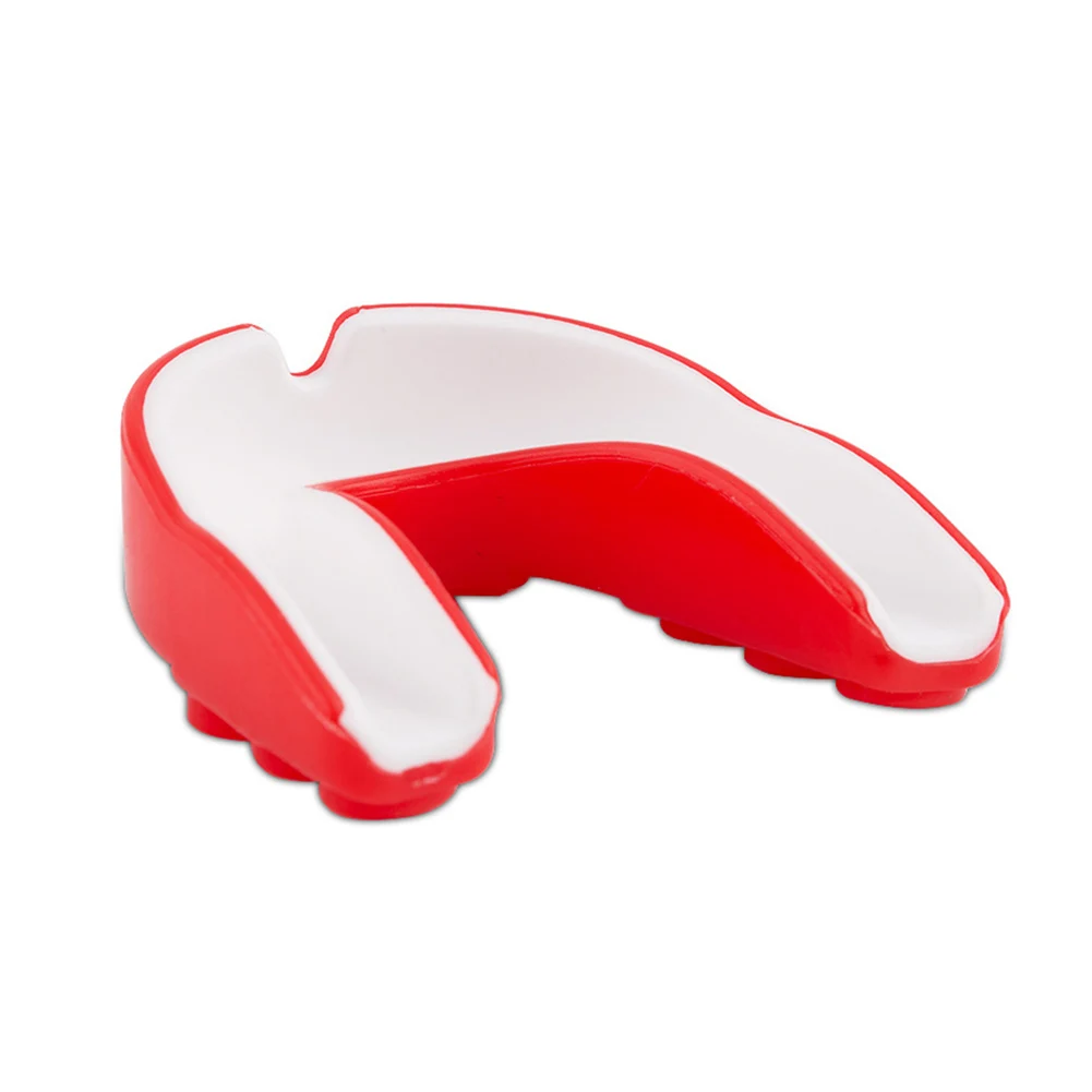 Силиконовый протектор для рта для взрослых, мундштук для бокса, спорта, футбола, баскетбола, хоккея, каратэ, муай-тай, лидер продаж - Цвет: Красный