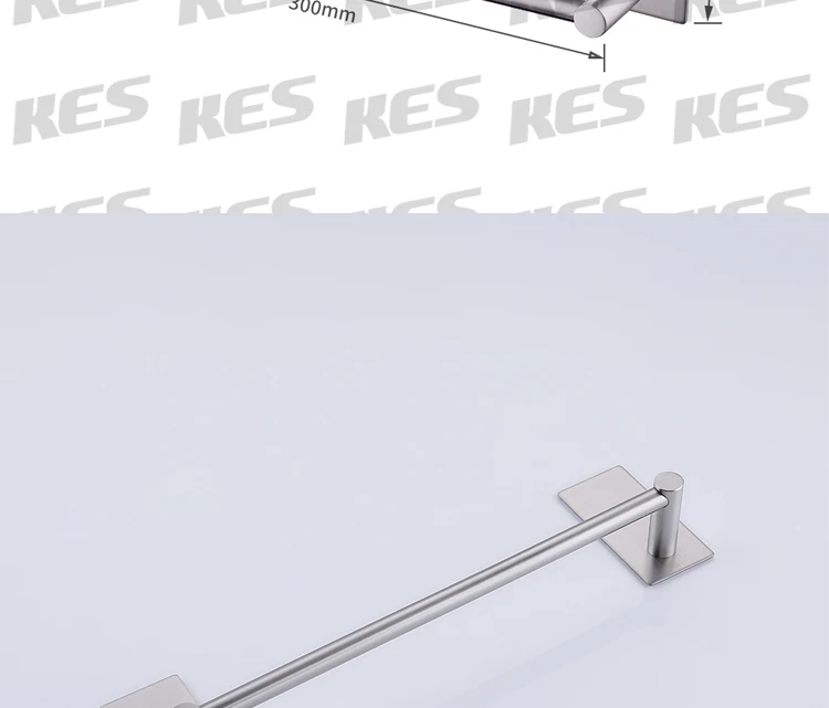 KES самоклеющиеся вешалка для полотенец SUS 304 нержавеющая сталь нержавеющие ванная комната хранения Организатор вешалка современный стиль