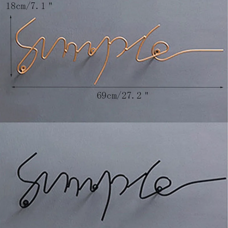Скандинавские простые декоративные крючки с буквами, держатель для ключей, настенная креативная многофункциональная настенная вешалка для ключей, Домашний Органайзер для хранения, настенный крючок