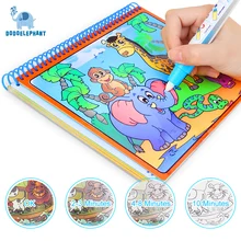 Magic Water Drawing Book Coloring Book Doodle With Magic Pen Painting Drawing Board Coloring Book For Kids Toys Toy NO BOX