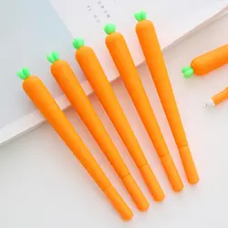 1 шт.. креативная симуляция овощная канцелярская нейтральная ручка мультфильм черная нейтральная ручка 0,5 мм нейтральная ручка оптовая