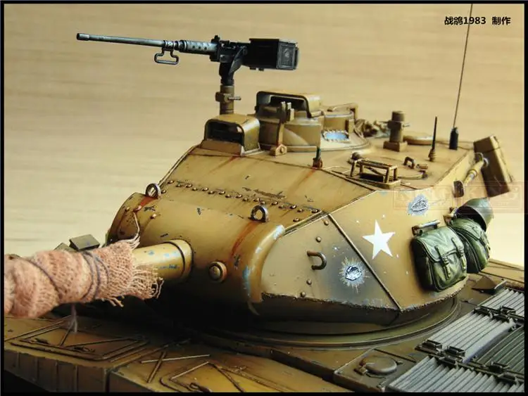 KNL HOBBY 1/16 RC бульдог M41A3 Танк модель дистанционного управления OEM покрытие краски сделать старый