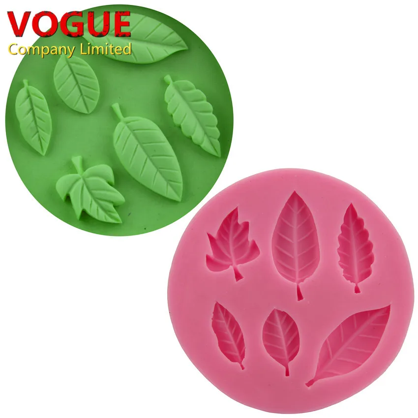 Soft Silicone Leaf Shape Sugar Craft Mold Fondant Cake Decorating Baking Tools N2215mold care
