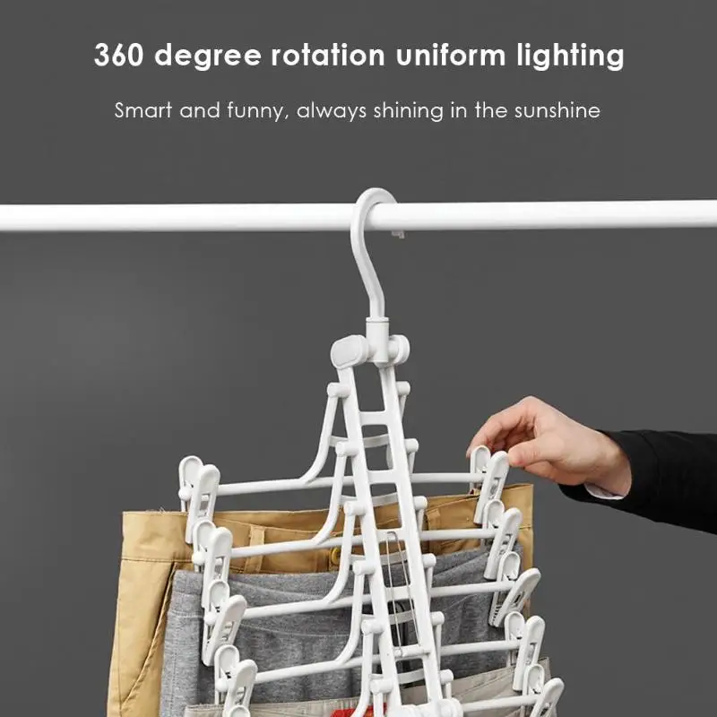 

Multi-function Storage Racks 3d Space-saving Hangers With Hooks Wardrobe Storage Rack Magic Hangers