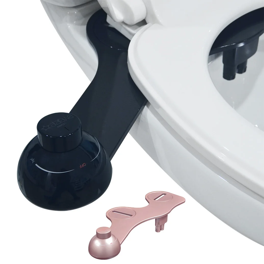 

Atalawa Slim Edge Non Electric Mechanical Bidet Toilet Seat Attachment, Dual Nozzle Sprayer, Rear and Feminine Wash, Cold Only