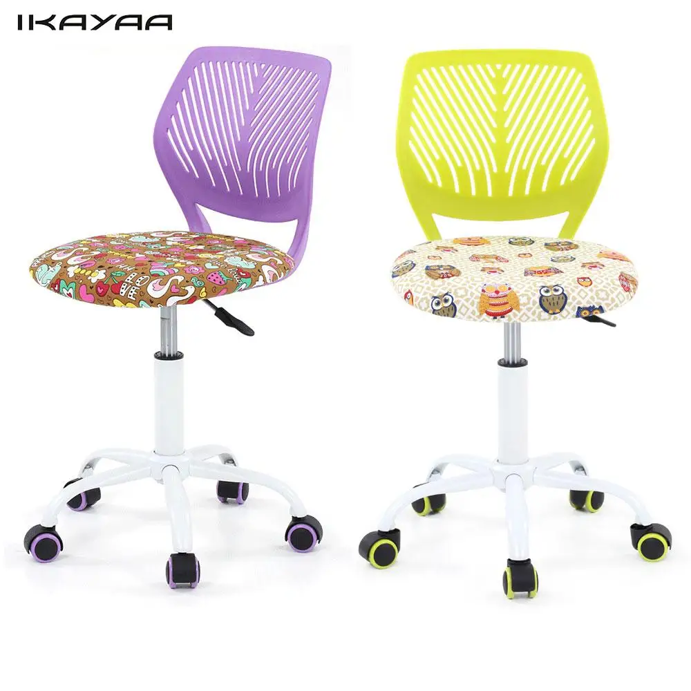 iKayaa Fashion Adjustable Fabric Teen Child Chair Swivel Office