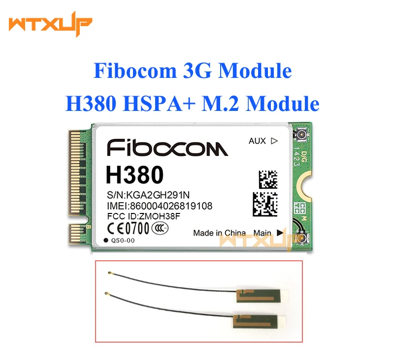 HSPA + модуль для Fibocom H380 Поддержка GSM/GPRS/EDGE UMTS/HSDPA/HSUPA/HSPA + M.2 Модуль интерфейса 3g карты