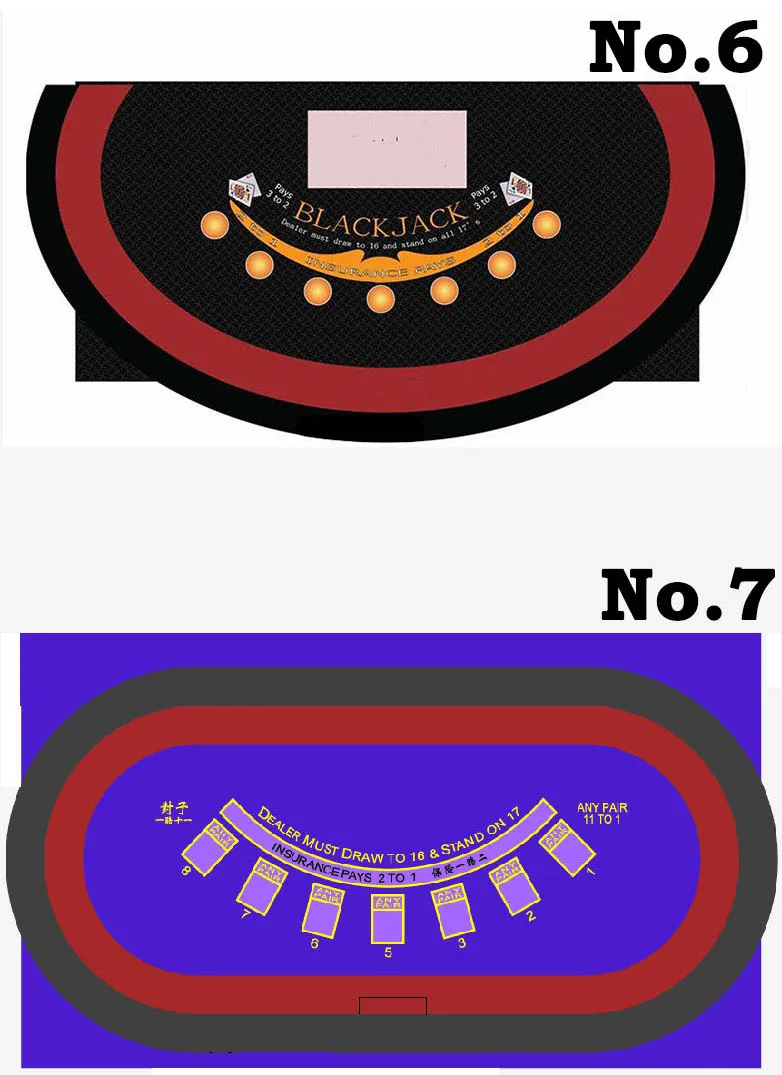 1pc Black Jack Game Cloth Layout can be with good ablities of flame-proof, water-proof & pollution resisitant.