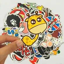 25 шт./лот наклейки на стену смешанные забавные хитовые наклейки для детские домашние декорации на ноутбук наклейка холодильник, скейтборд каракули наклейки