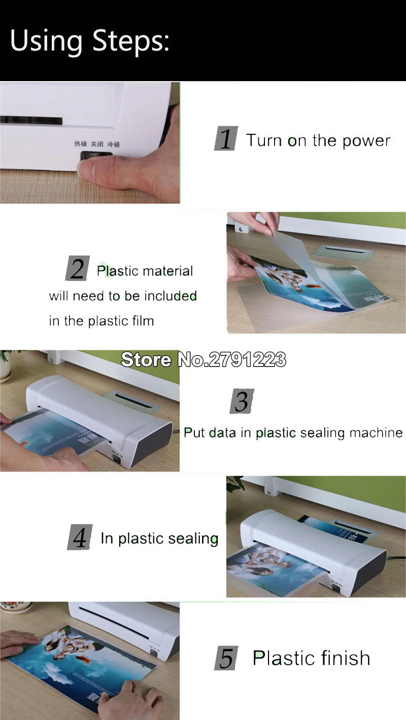 Professional Термальность Офис Горячие и машина для холодного ламинирования для A4 документ фото упаковки Пластик Рулона Пленки ламинатор