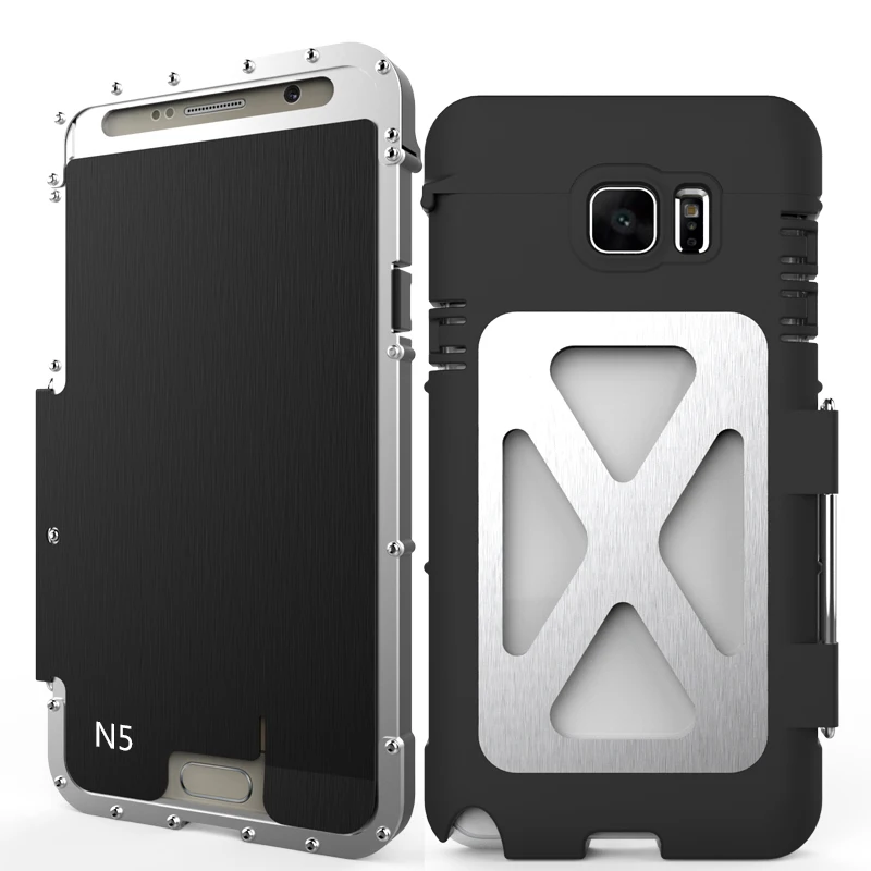 Luxury Armor Flip Case For Samsung Galaxy S7 / S6 / S5 / Note 2 /Note 3 /Note 4 /Note 5 Metal Steel Case Cover Phone Accessories