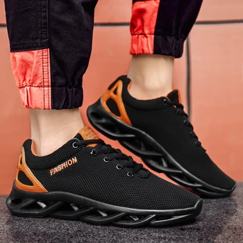 

Fashion Trendy Blade Men Shoes Hot Sale Light Weight Mesh Men Casual Shoes Run Increase Men Sneakers Blade Loafer Casual Shoes