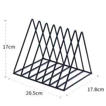 

Iron Bookshelf Gold Desk Accessories Bookends Desktop Shelves Bookends Storage Racks Office Carrying Shelvesl Tria