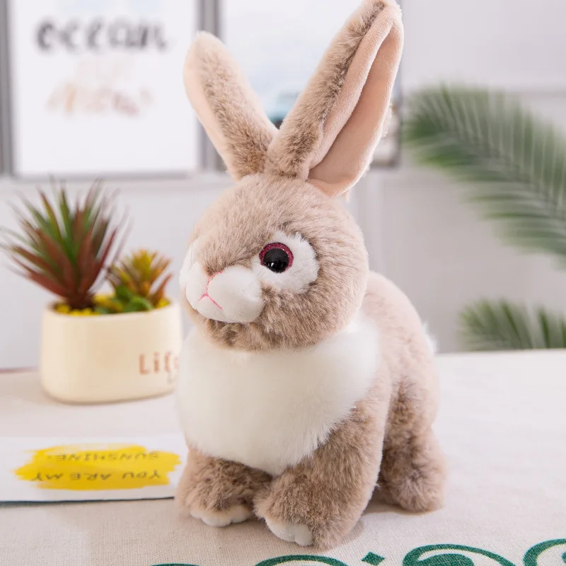 Высококачественная Реалистичная плюшевая игрушка-кролик, детские куклы, игрушки для детей, подарок, домашний декор