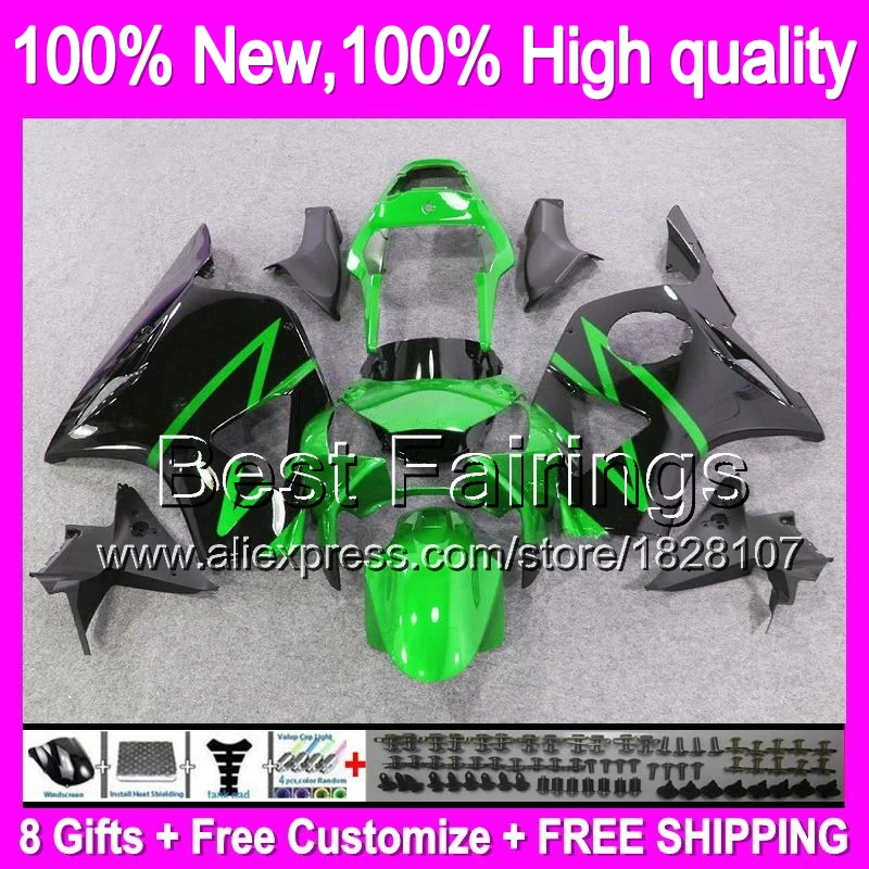 

Fairing For HONDA Green black CBR954RR 02-03 CBR900RR 02 03 37B15 CBR 954RR CBR954 RR Gloss green 2002 2003 CBR 954 RR +decal