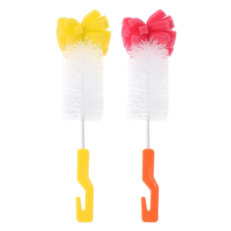New Sponge Nylon Long Cleaning Brush For Baby Feeding Bottle Spout Tube