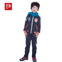Garçons survêtement enfants sport costume de mode manteau + pantalon 100% coton taille 4-11 ans vêtements pour enfants 2015 printemps enfants vêtements