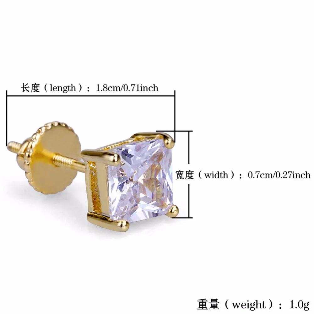 В стиле хип хоп установкой коготь кубический цирконий Bling лед из ювелирных