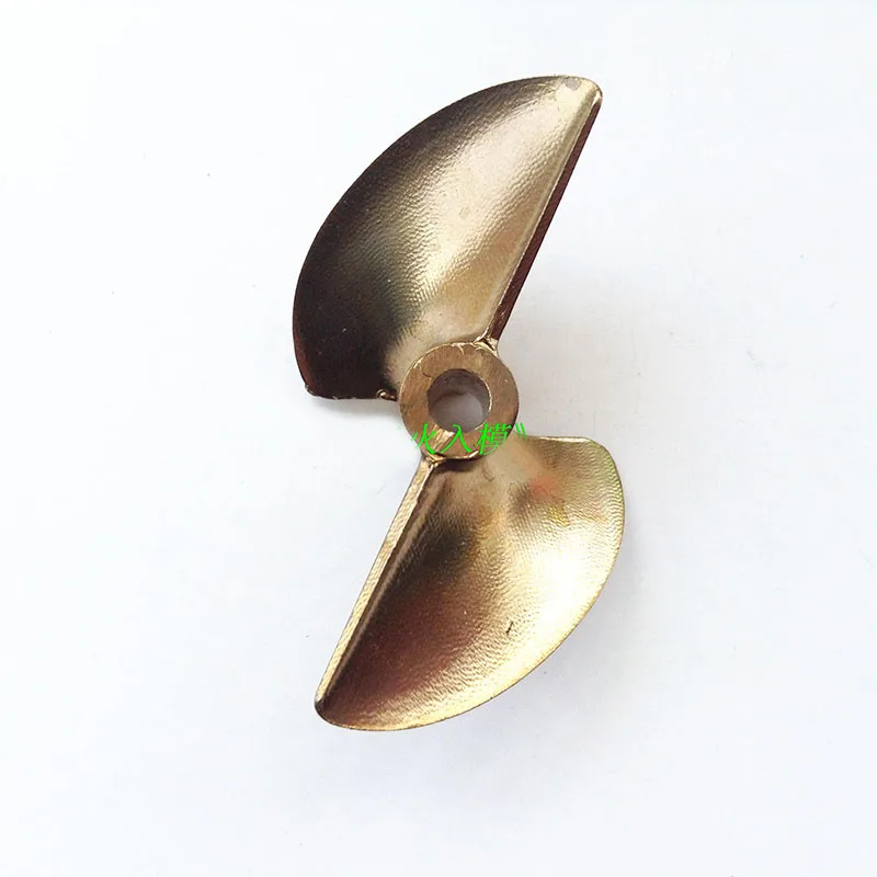 1PC 452 Copper Propeller Two blade 52mm Propeller 4mm/4.76mm Hole Pitch