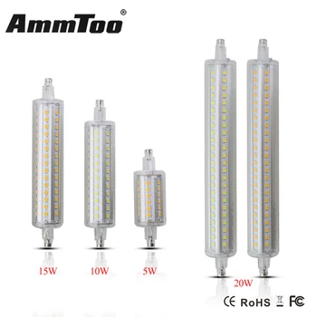 

1PCS Led R7S 118mm 10W Light Bulb SMD2835 85-265V 220V 110V 15W 135mm 20W 189mm Lampada LED Lamp Replacement Halogen Floodlight