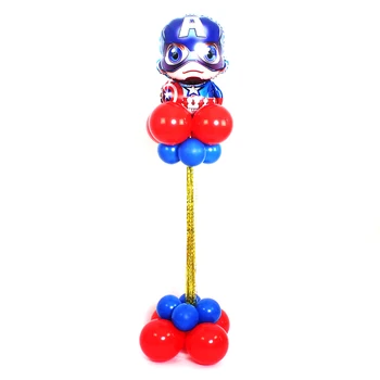 

KAMMIZAD Captain America Column balloons Hulk hero birthday party decorations kids and adult globos