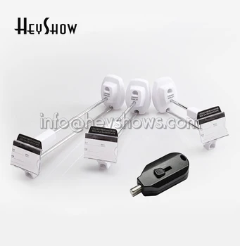 

100x EAS Security Display Hook Metal Wall Mounted Hook Lock Magnetic Slatwall Z Pegboard Display Device Square Steel Hang