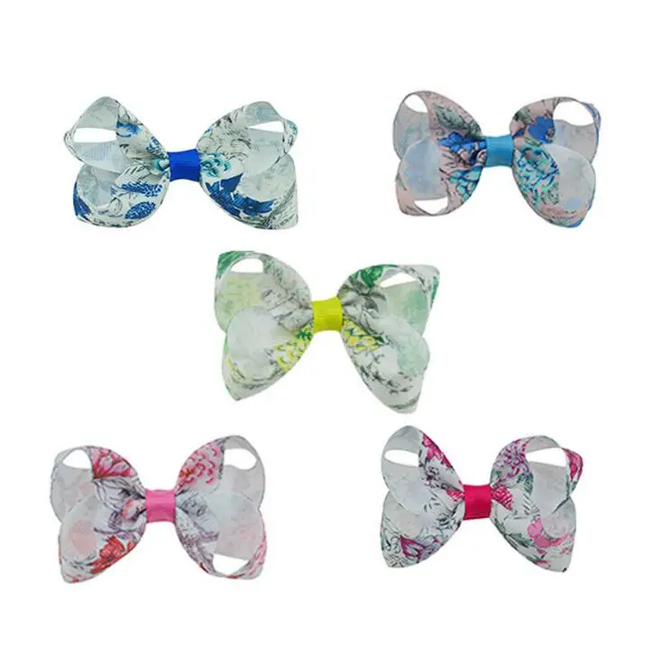 printing ribbon twisted hairbow