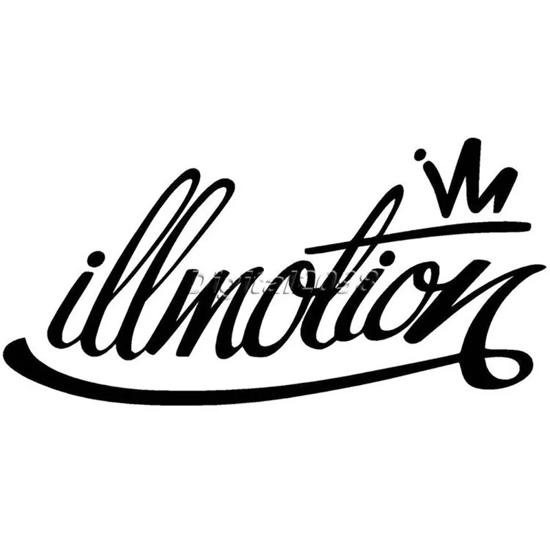 Yetaha New Illmotion Decals For Car Sticker Vinyl Drift Racing Illest Fatlace Motorcycle Stickers On Cars Window Bumper Styling