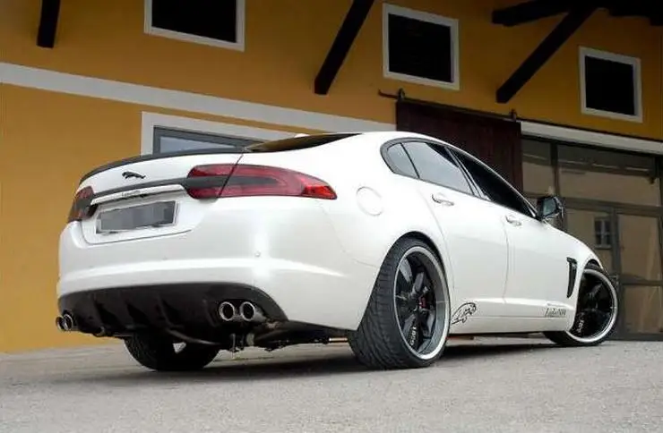 

High quality Carbon Fiber Car Rear Wing Trunk Lip Spoiler Fits For 09-15 JAGUAR XF 2009 2010 2011 2012 2013 2014 2015 BY EMS