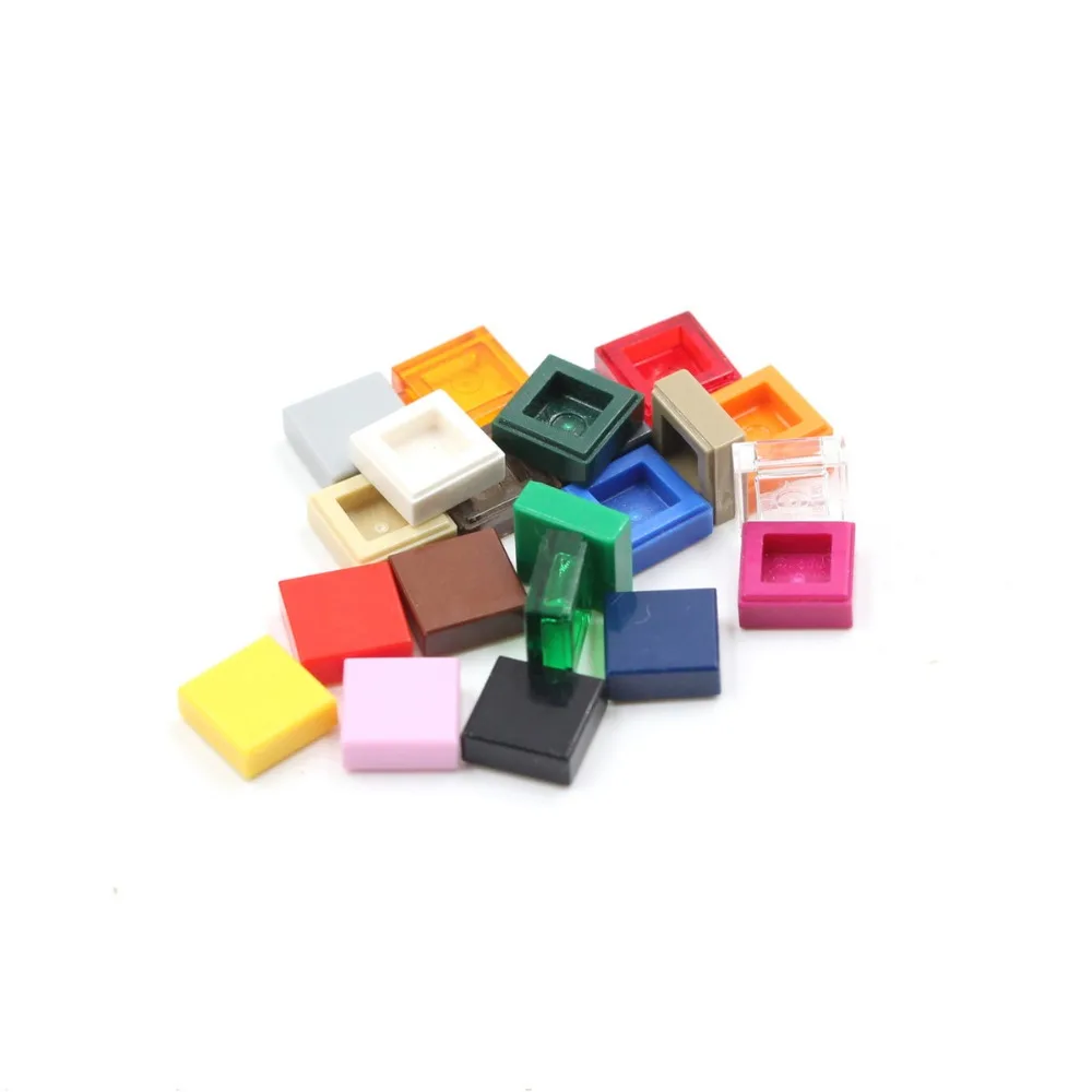 

Compatible with pieces 1x1 construction tiles DIY toys Blcoks soft finishing tile flat bricks MODULAR construction pieces