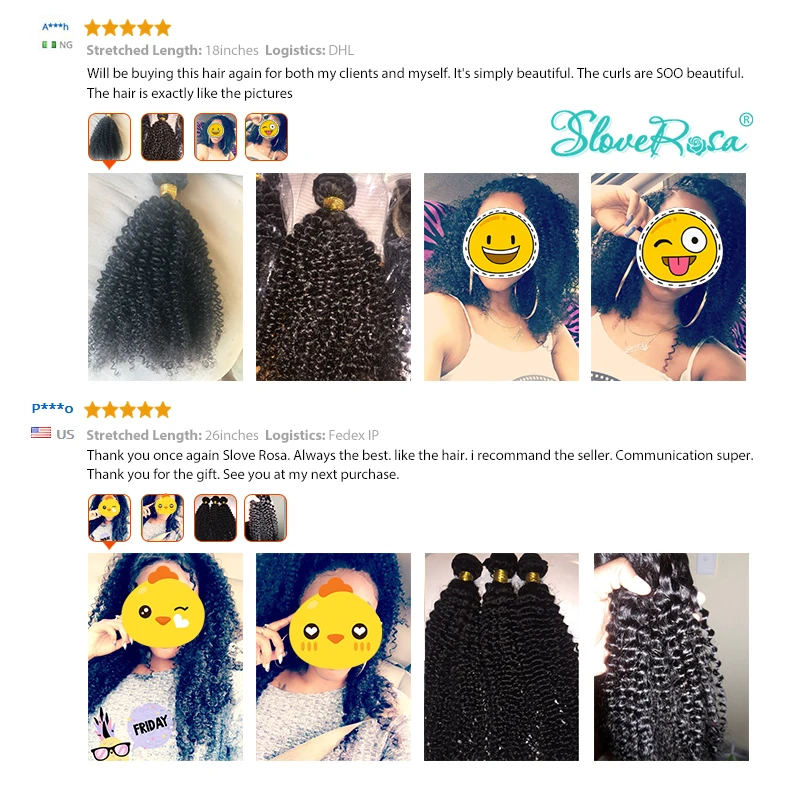 Монгольские афро кудрявые человеческие волосы пряди Slove Rosa Remy натуральные черные