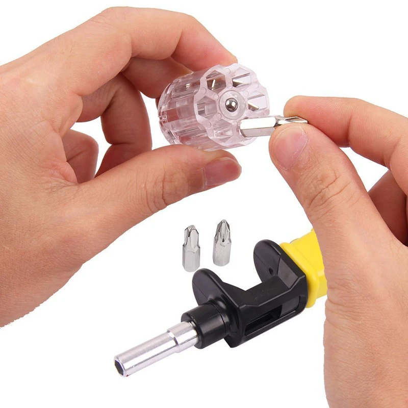 6in1 360 Degree Twist Flexible Screwdriver Bit Precision Screwdriver Screws DIY Repair Hand Tool