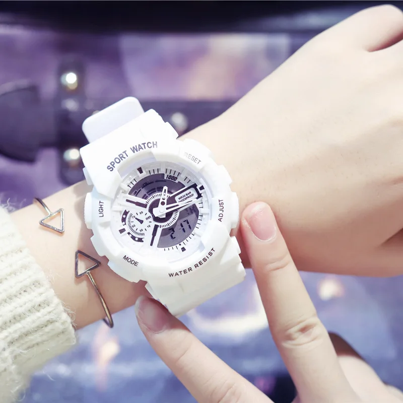 Электронные новые цифровые часы G Style Shock женские спортивные водонепроницаемые