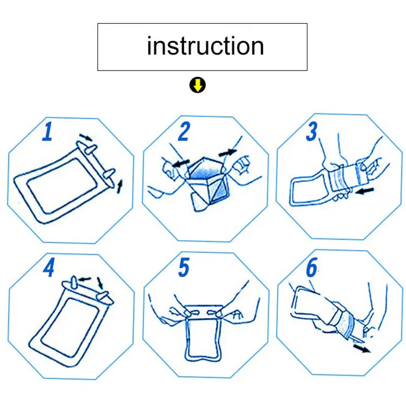 Универсальный прозрачный Водонепроницаемый упаковка для мобильного телефона сумка для 3,5 до 6 дюймов телефон Портативный дрейфующих подводное плавание аксессуары