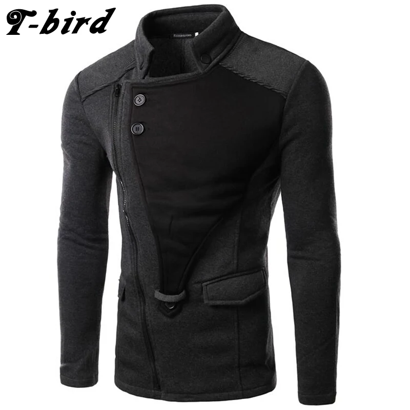T Bird 2017 Hoodie Men Cardigan Sweatshirt Hip Hop Mens Brand Hoodies Winter Male Fashion Oblique