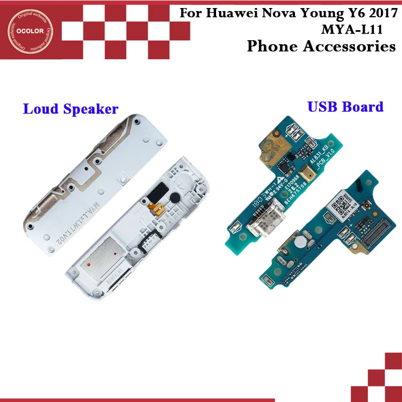 Ocolor для Huawei Nova Young Y6 2017 телефон Громкий динамик USB разъем зарядная плата в сборе