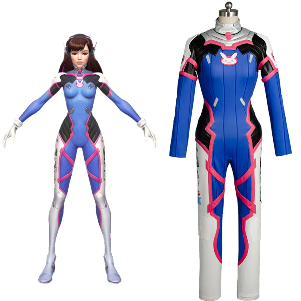 Костюм для косплея D. VA DVA Hana Song полный комплект униформы Хэллоуина вечеринки